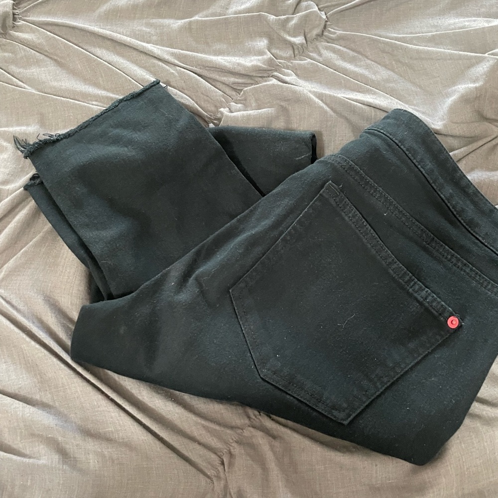 Spanx skinny jeans with deconstructed hem. Size 29